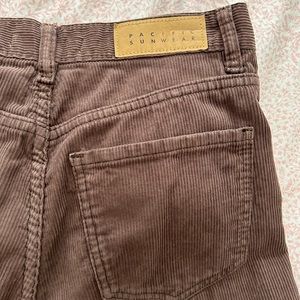 high rise boot cut pacsun brown corduroy jeans with flare